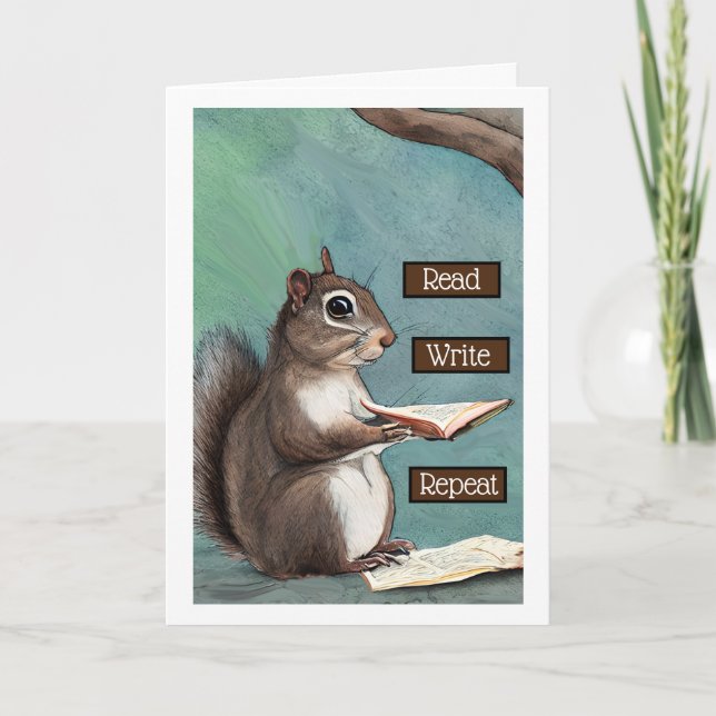 Cartão Leia, Escreva, Repita, Sente Sua Falta, Meu Amigo (Frente)