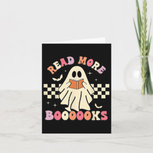 Cartão Leia mais livros Ghost bonito Leia mais livros H