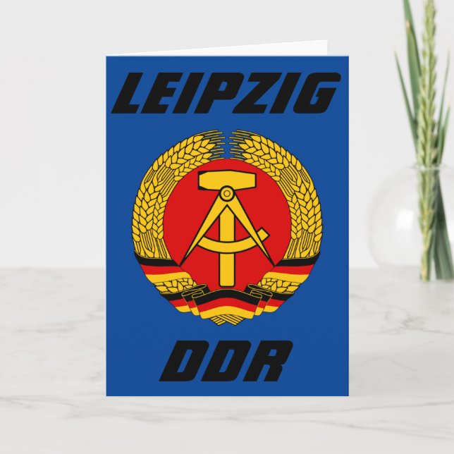 Cartão Leipzig, DDR, GDR - Alemanha Oriental (Ossi) (Frente)