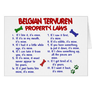 Cartão Leis BELGAS 2 da propriedade de TERVUREN