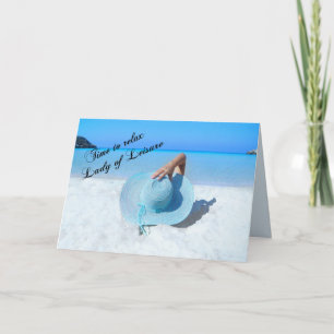 Cartão Leisure Lady Retirement - with Verse