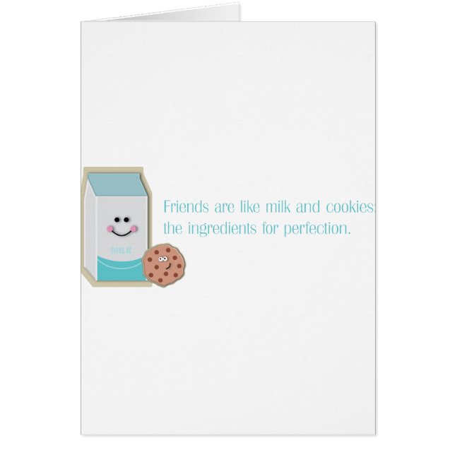 Cartão Leite e Cookies (Frente)