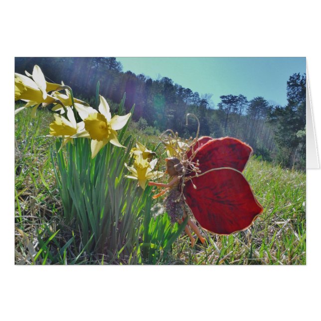 Cartão Leite e flores amarelas (Frente Horizontal)