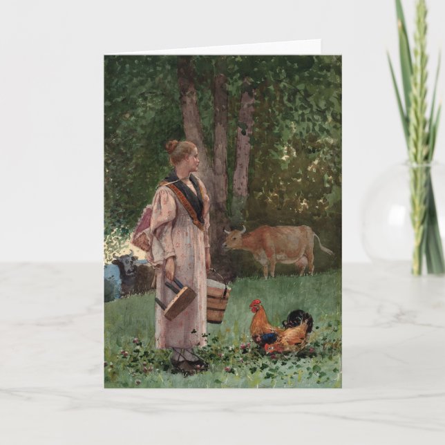 Cartão Leite Utilizado | Winslow Homer (Frente)