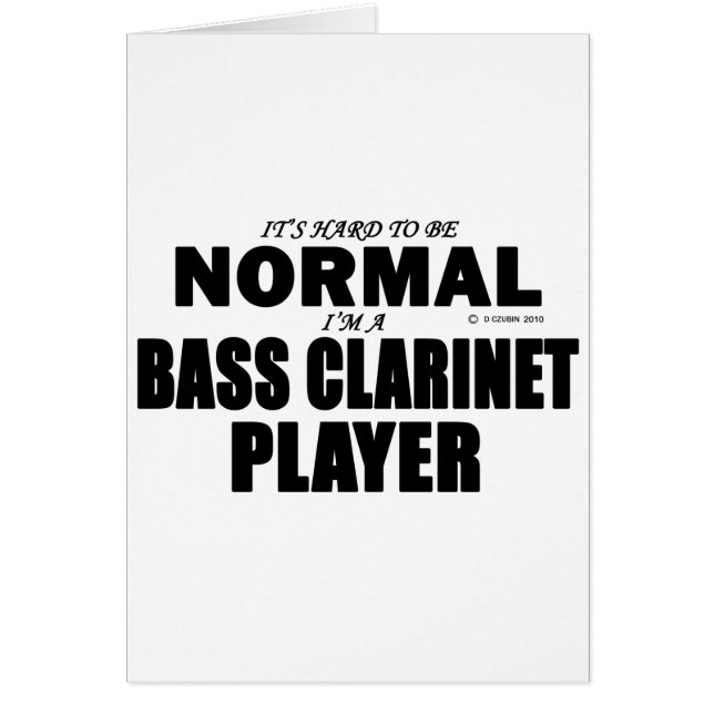 Cartão Leitor Clarinet de Bass Normal (Frente)