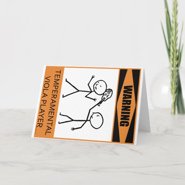 Cartão Leitor de Viola Temperamental (Frente)