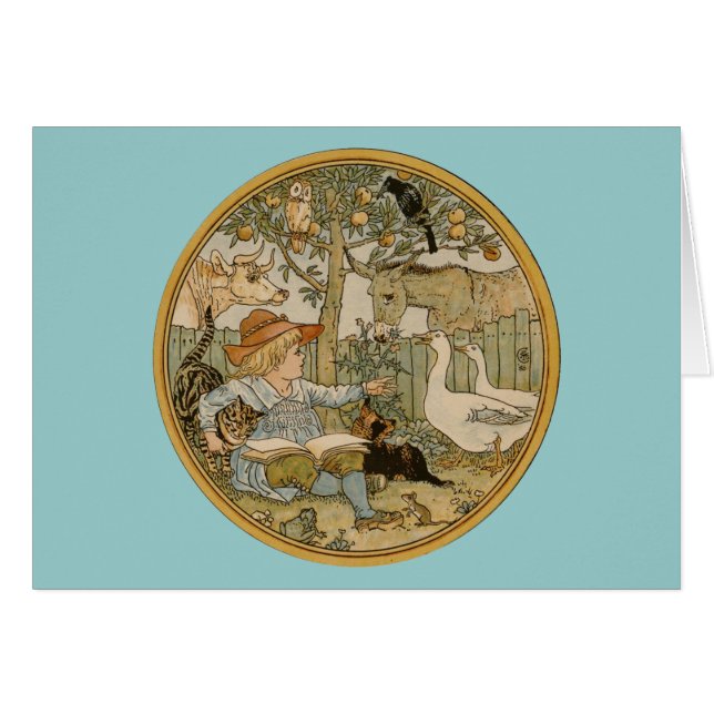 Cartão Leitura aos animais (Frente Horizontal)