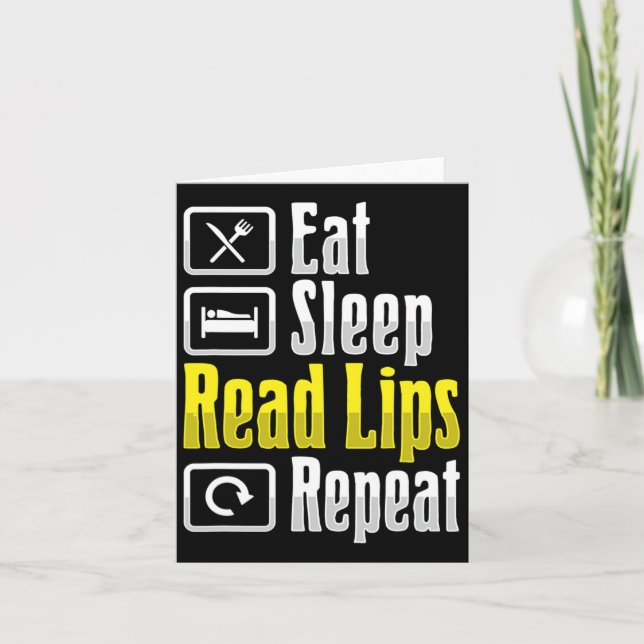 Cartão Leitura da Linguagem Gestual Asl Surdez Conscienti (Frente)