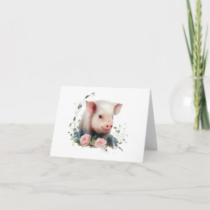 Cartão Leitura de Bebê Doce com VAZIO Flor