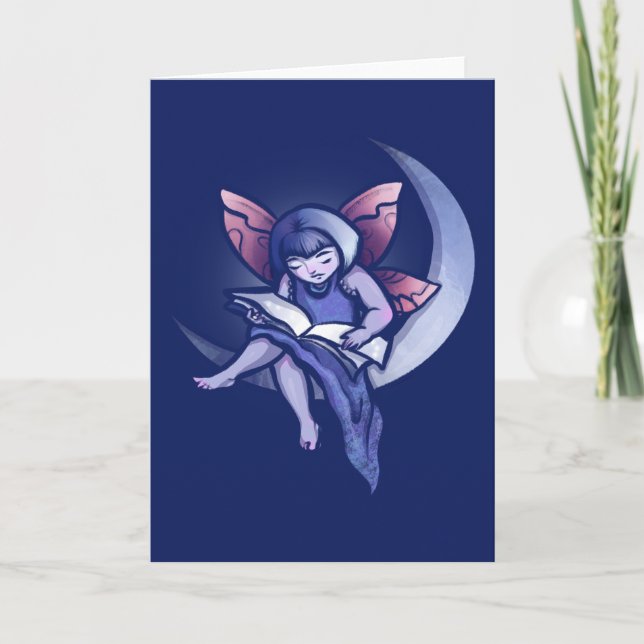 Cartão Leitura de Fada de Lua Bookie Fairies (Frente)