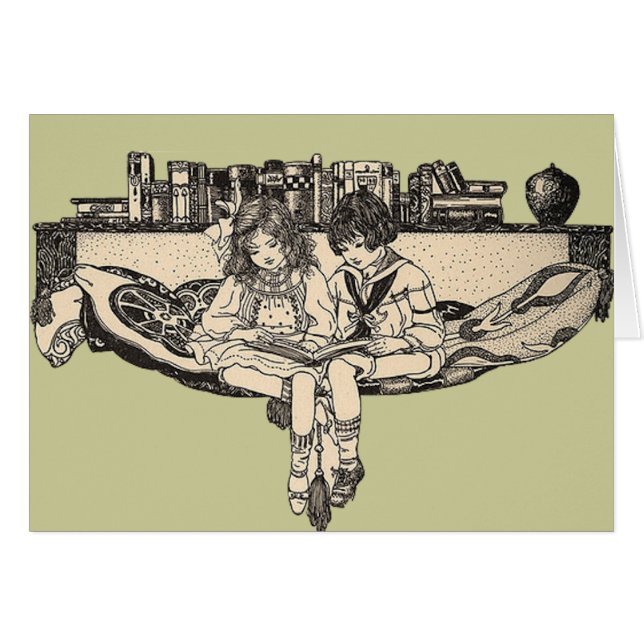 Cartão Leitura de Garotas e Meninos (Frente Horizontal)