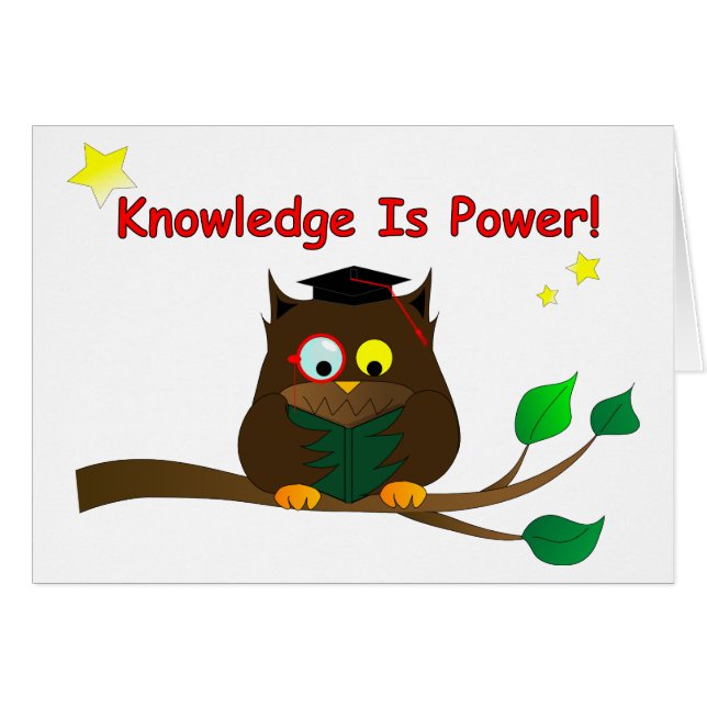 Cartão Leitura de Wise Owl (Frente Horizontal)