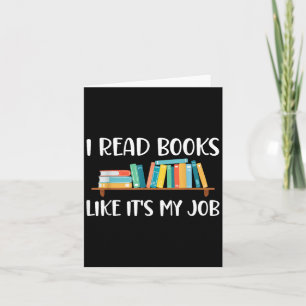 Cartão Leitura Divertida, Eu Leio Livros Como Se Fosse Me