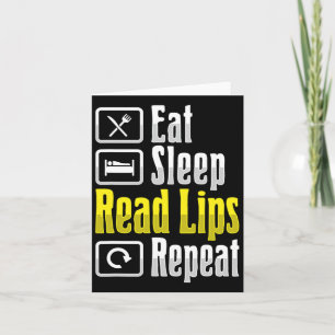 Cartão Leitura do gesto da mão em Asl Conscientização sob