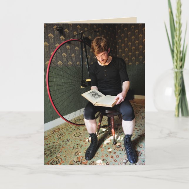 Cartão Leitura e pensamento — citação vitoriana (Frente)