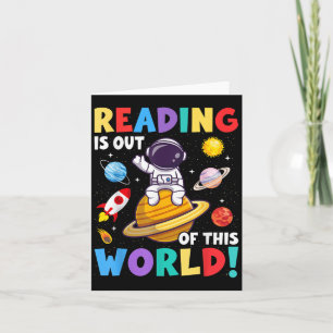 Cartão Leitura Está Fora Deste Mundo Livros Engraçados No
