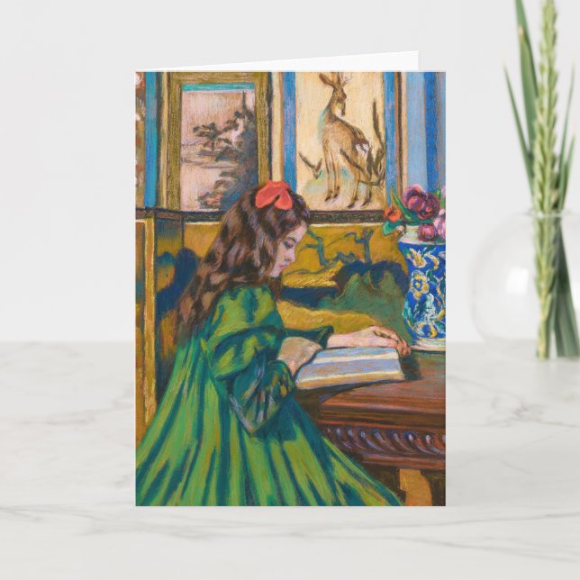 Cartão Leitura Madeleine | Armand Guillaumin (Frente)