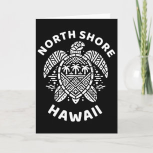 Cartão Lembrança da Costa Norte de Oahu Havaí Havaiano Su