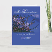 Lembrança do Marido sobre o Aniversário da Morte