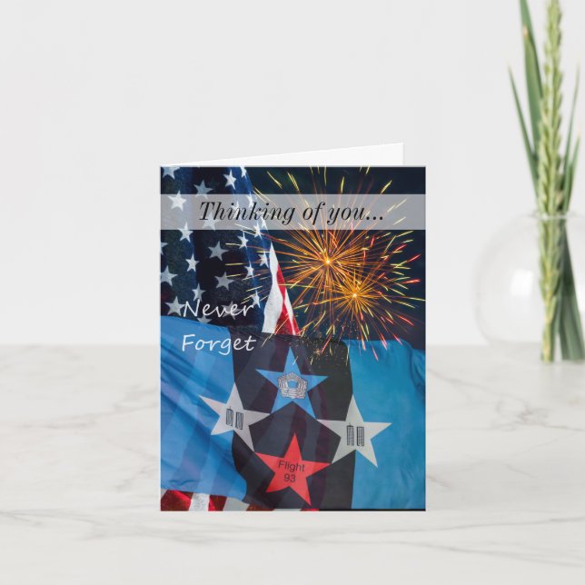 Cartão Lembrança Nacional Nunca Esquece De Pensar Em Você (Frente)