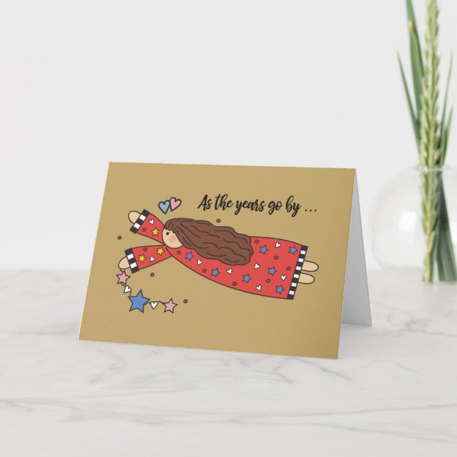 Cartão Lembrança Perda de Simpatia Infantil Angel (Frente)