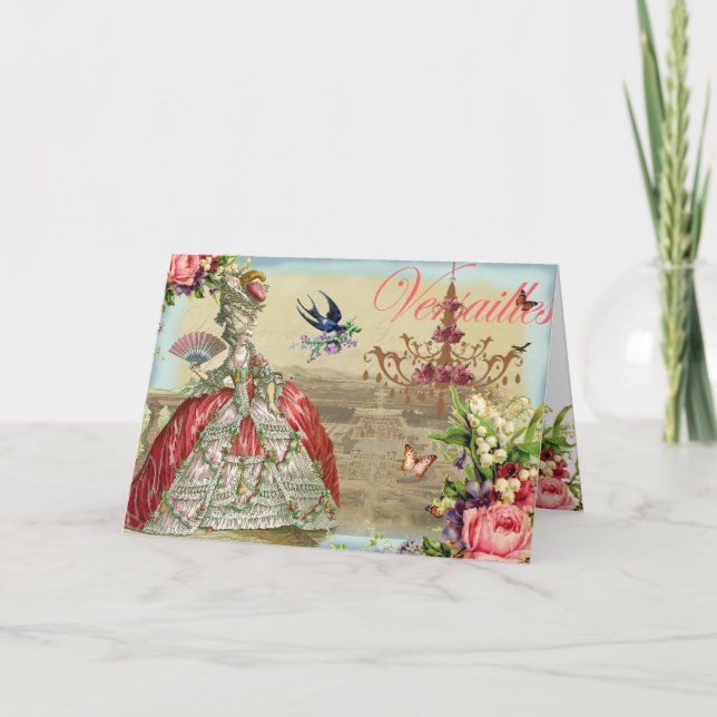 Cartão Lembranças de Versalhes (Frente)