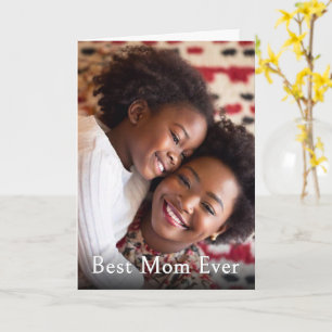 Cartão Lembrancinha de Foto Personalizada Melhor Mãe do M