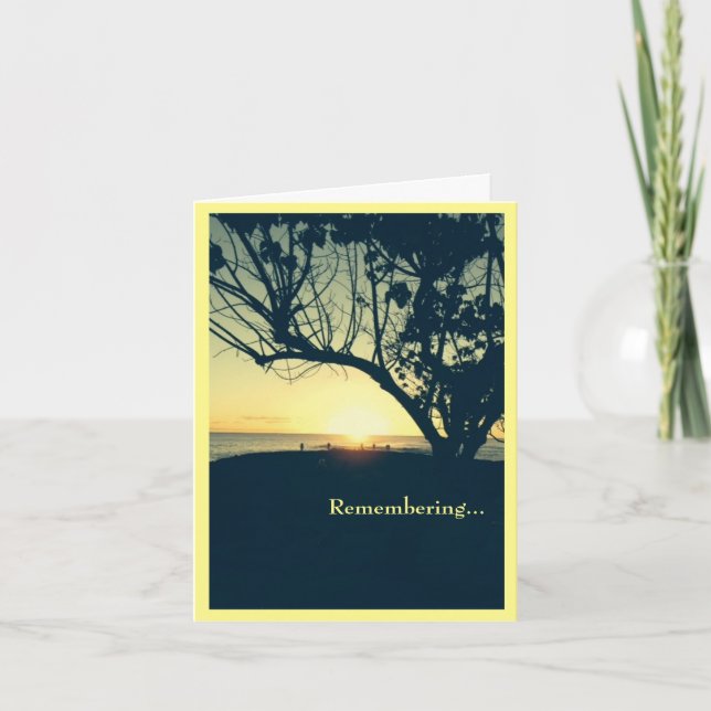 Cartão Lembrando-se de quem fez a diferença. (Frente)