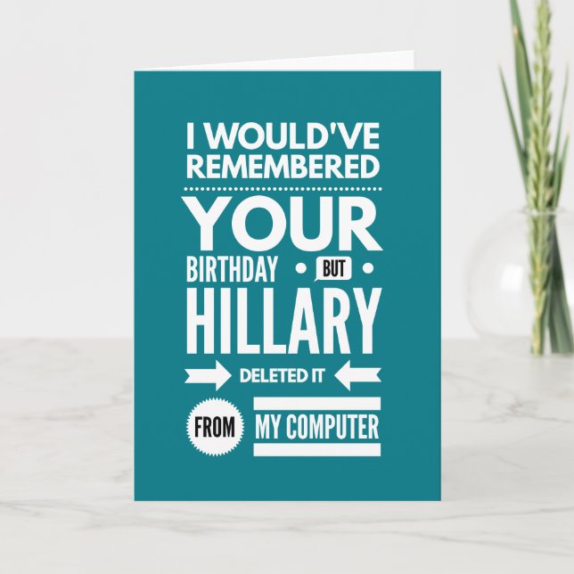 Cartão Lembrando seu aniversário (Frente)