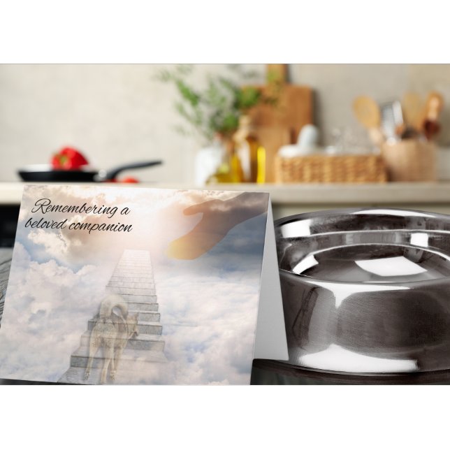 Cartão Lembrando Um Amado Companheiro Cachorro Cachorro (Criador carregado)