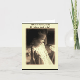 Cartão Lembras-te de como costumava ser o BIrthday especi