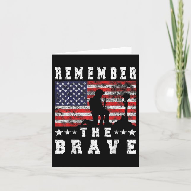 Cartão Lembre dos Bravos - Dia da Memória  (Frente)