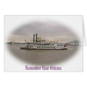 Cartão Lembre-se de Crusing New Orleans