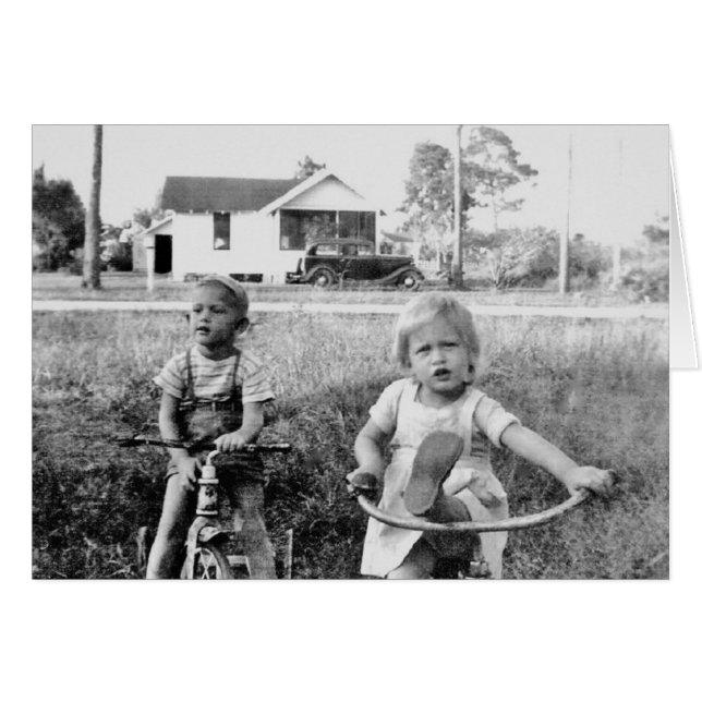 Cartão Lembre-se - Triciclos (Frente horizontal)