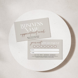 Cartão Lembrete de Compromisso do Modern Boho