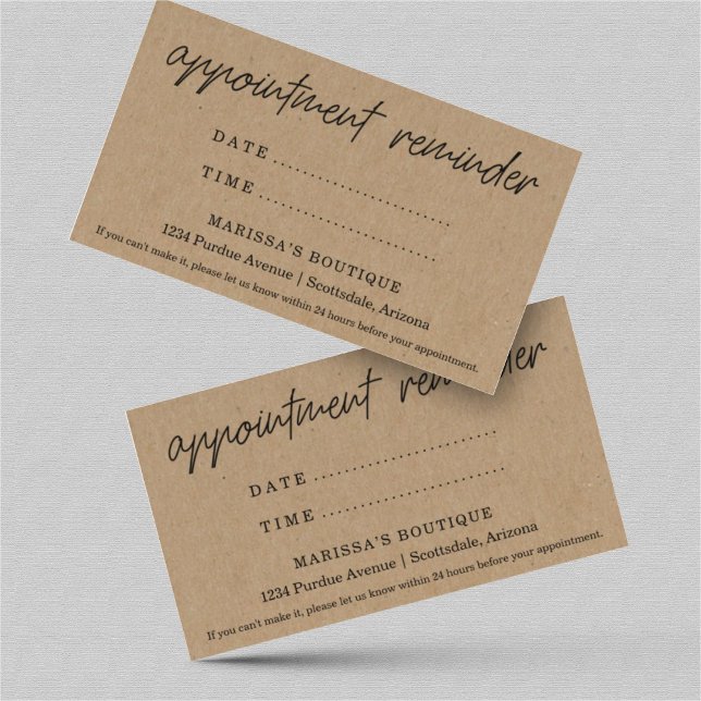 Cartão Lembrete de Compromisso, Salão Dentário Dou (Criador carregado)