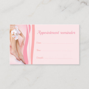 Cartão Lembrete De Próxima Visita Com Molho De Pel