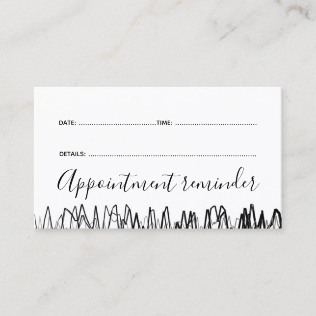 Cartão Lembrete de Próxima Visita do Compro Mestre (Frente)