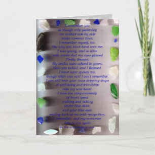 Cartão Lembro-me de você como se fosse apenas você...