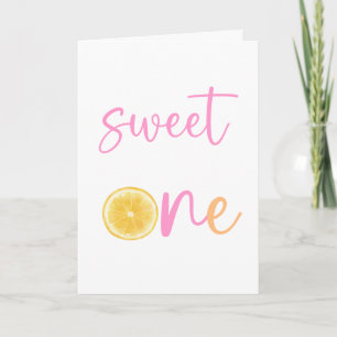 Cartão Lemon Citrus Sweet One Happy Birthday Card