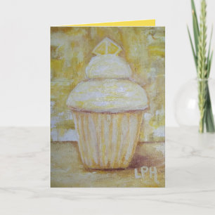 CARTÃO LEMON CUPCAKE - HAPPY BIRTHDAY, SWEET TART!