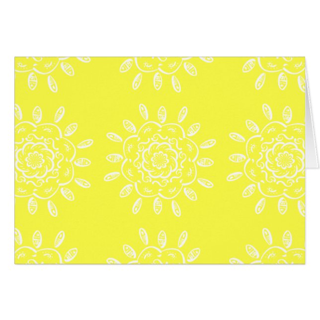 Cartão Lemon Mandala (Frente Horizontal)