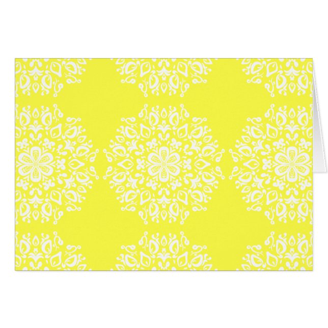 Cartão Lemon Mandala (Frente Horizontal)