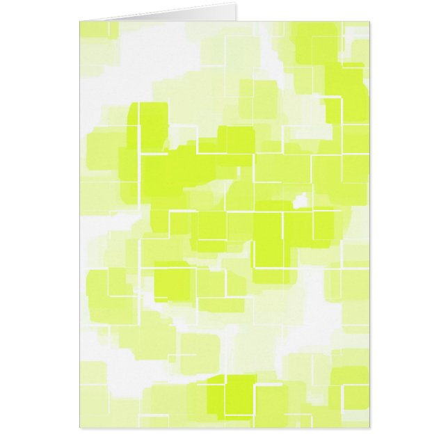 Cartão "Lemon Meringue" Arte Geométrica (Frente)