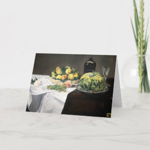 Cartão Lemon Peaches de Manet Impressionista
