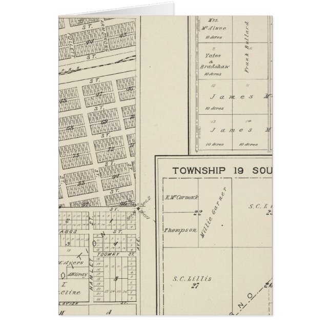 Cartão Lemoore, Condado de Kings (Frente)