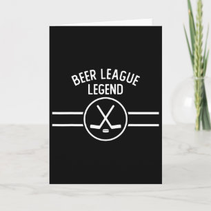 Cartão Lenda da Liga de Cerveja Hóquei Gelo Inline Esport