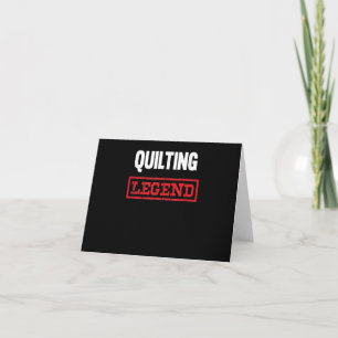 Cartão Lenda do Quilting Presentes Engraçados para Aman