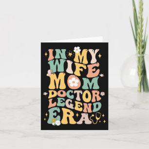 Cartão Lendário da Era Groovy do Médico da Minha Esposa M