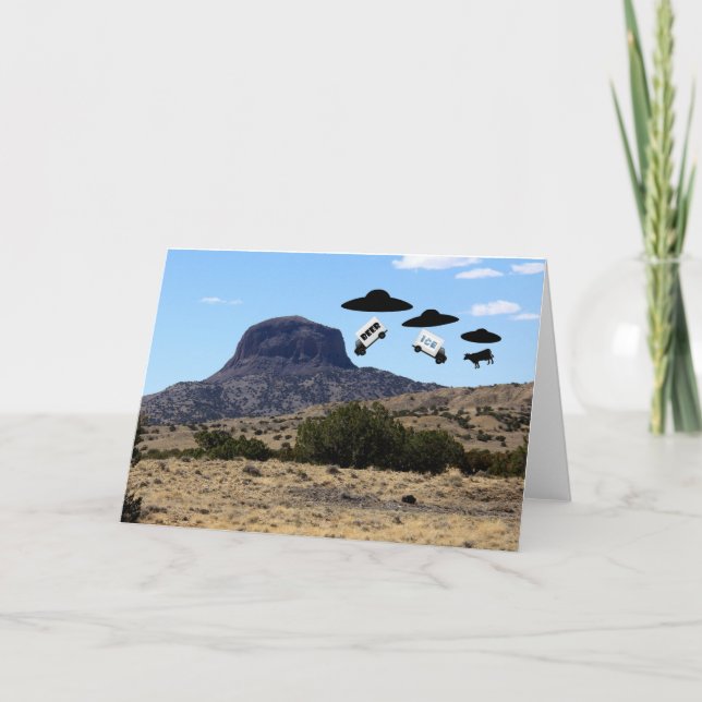 Cartão Lendas do pico de Cabezon no Novo México (Frente)